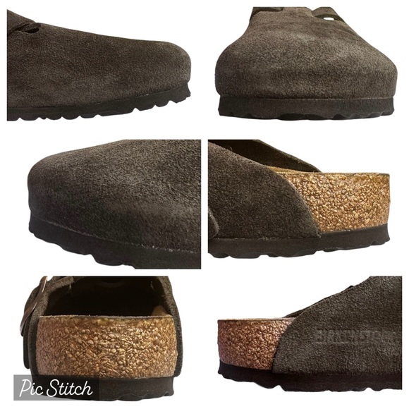 BIRKENSTOCK Boston Mocha Suede Leather Clogs EU 38 US 7 to 7 1/2 Regular Fit - Picture 16 of 16